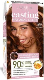 Краска-уход для волос L'Oreal Paris без аммиака Casting Natural Gloss оттенок 553 Кофе с корицей
