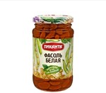 Фасоль белая Пиканта в собственном соку, 360 гр., стекло