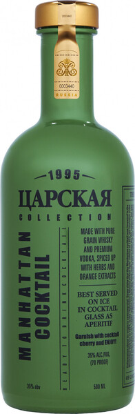 Коктейль Царская коллекция Manhattn Cocktail 35 % алк., Россия, 0,5 л