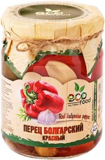Перец Ecofood болгарский красный, 545 гр., стекло