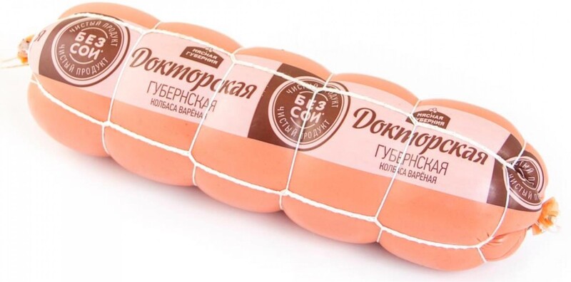 Колбаса вареная докторская Губернская в сетке