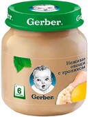 Пюре Gerber с овощами и кроликом без сахара с 6 месяцев 130 г