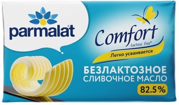Масло сливочное Parmalat Comfort безлактозное 82,5% 150г, Россия