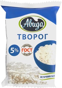 Творог АВИДА 5% без змж Россия, 180 г