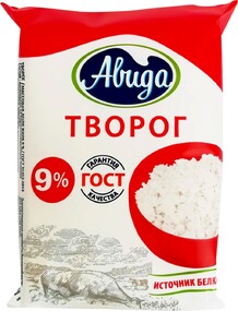 Творог АВИДА 9% без змж Россия, 180 г