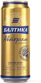 Пиво «Балтика» авторское, 0,45 мл
