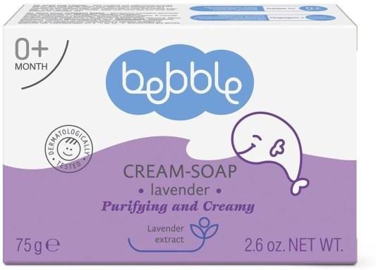 Мыло детское Bebble Cream-Soap Лаванда 75г