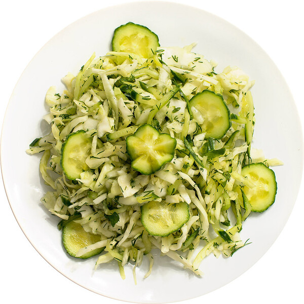 Салат из капусты с огурцом Считаем калории 120 г Уже Готово.  Россия