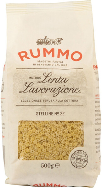 Макароны паста итальянские Rummo классические СТЕЛИНЕ 22, бум.пакет, 500 гр.