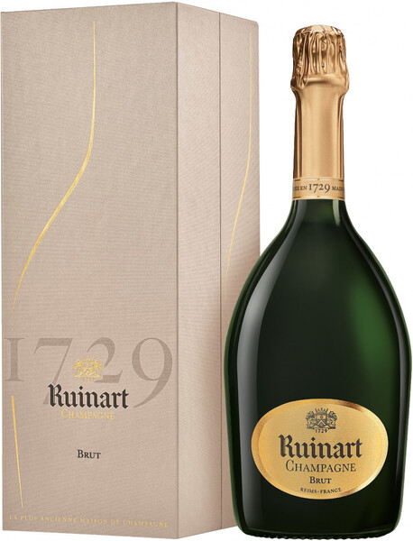 Шампанское белое брют «R de Ruinart Brut» в подарочной упаковке 