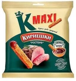 Сухарики Кириешки Maxi Ростбиф соус терияки 50 гр., флоу-пак
