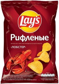 Чипсы картофельные Lay's Рифленые Лобстер, 70 г