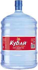 Вода минеральная питьевая Кубай в (одноразовой) таре 19 л., ПЭТ