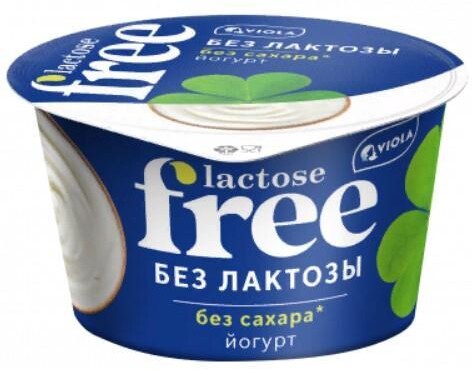 Йогурт Viola безлактозный Free 3,4%, 180 г