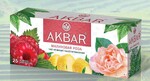 Чай Акбар Малиновая Роза зелен.аром. 25 пак*1,5 гр., картон