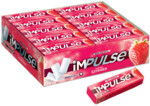 «Impulse», жевательная резинка со вкусом «Клубника», без сахара, 14 г