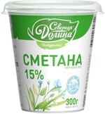 Сметана Северная долина 15% 300г