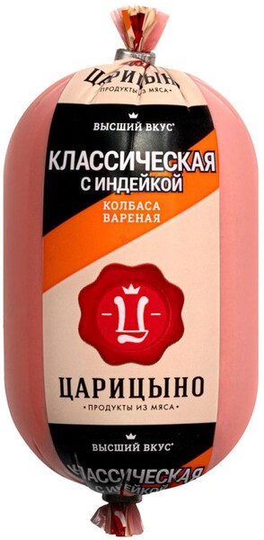 Колбаса вареная Царицыно Классическая с индейкой, 400 г