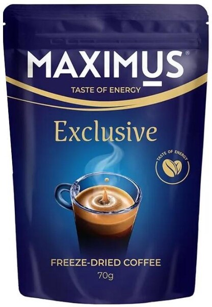 Кофе Maximus Exclusive сублимированный, 70 гр., дой-пак