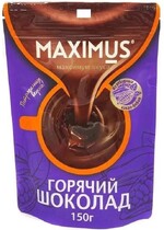 Какао-напиток Maximus растворимый горячий шоколад, 150 гр., дой-пак