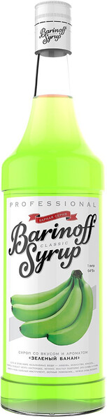 Сироп Зеленый банан 1л (для кофе, коктейлей и выпечки)