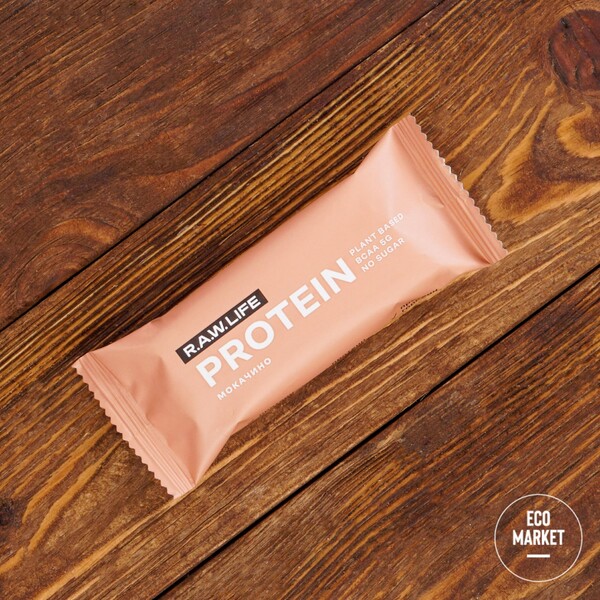 Протеиновый батончик Мокачино, R.A.W. LIFE ~ 43 г