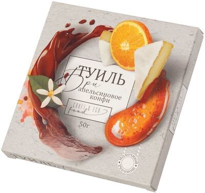 Шоколадный туиль бри апельсиновое конфи Деликатеска 40г