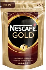 Кофе Nescafe Gold растворимый 75г