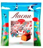 Конфеты Азовская КФ ласпи помадные глазированные, 250 гр., флоу-пак