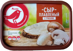 Сыр плавленый Auchan Красная Птица с грибами, 200 г