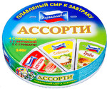 Сыр плавленый «Переяславль» Ассорти сливочный грибы ветчина, 140 г