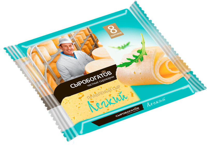 Сыр плавленый «Сыробогатов» Легкий 9% ломтики, 130 г