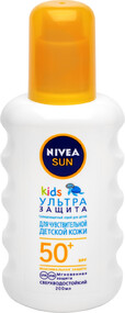 Солнцезащитный спрей для детей NIVEA Sun Kids «Ультра защита» SPF 50+, 200 мл
