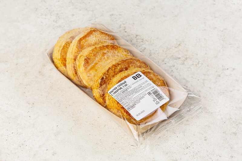 Язычок слоеный с сахаром, 5 шт