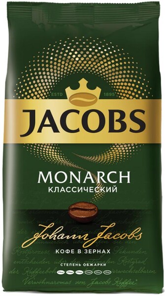 Кофе в зернах Jacobs Monarch классический 1 кг