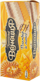 Мороженое рулет Талосто Классическая Венеция Пломбир и Манго 12%, 450 г