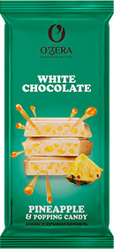 Шоколад белый «O'Zera» Ананас и взрывная карамель, 90 г
