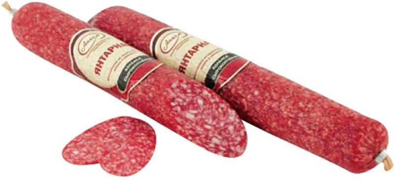 Колбаса Анком янтарная сырокопченая 200 гр., оболочка