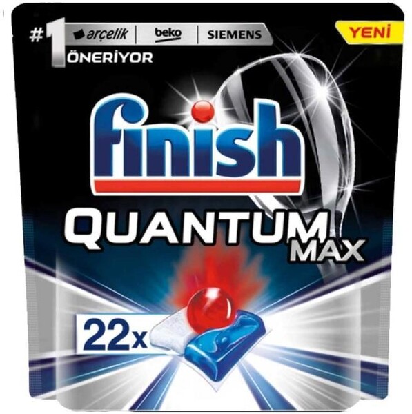 Таблетки для мытья посуды Finish quantum 22 шт., дой-пак