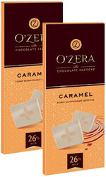 Белый карамельный шоколад O'Zera - Caramel, 27% молока. 90 гр.