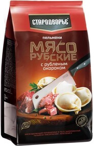 Пельмени Стародворье мясорубские с рубленым окороком 700 гр., флоу-пак