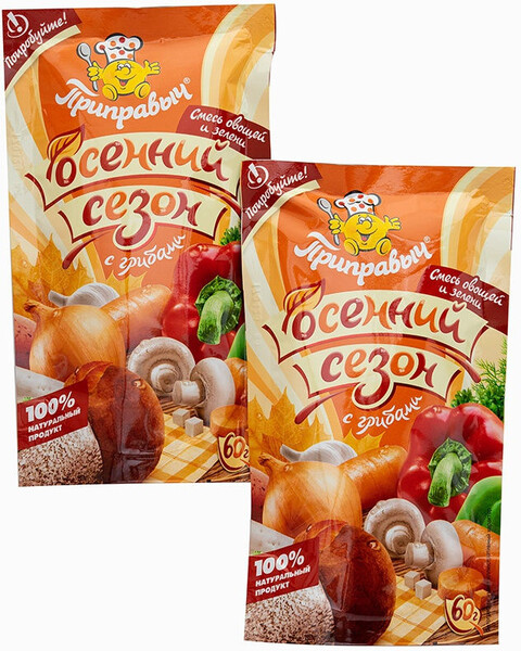 Приправа с грибами Приправыч Осенний сезон, 60 гр., картон