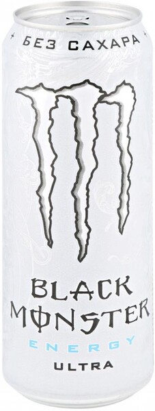 Напиток энергетический Black Monster Energy Ultra б/алк газ 0,449л ж/б