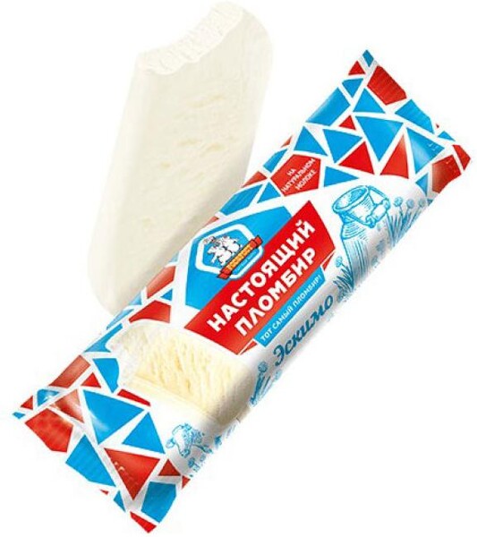 Мороженое сливочное «НАСТОЯЩИЙ ПЛОМБИР» ванильное БЗМЖ, 60 г