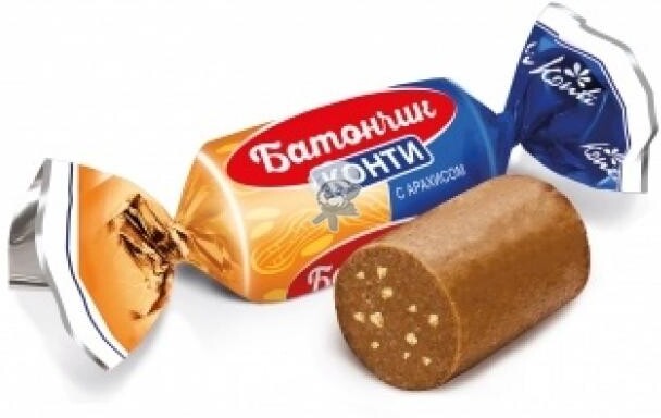 Конфеты Konti Батончик 1 кг., флоу-пак