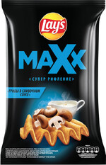 Чипсы картофельные рифленые Lay's Max Грибы в сливочном соусе, 110 г