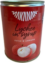 Личи в сиропе MAKANAN 567 гр., ж/б