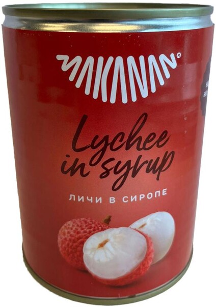 Личи в сиропе MAKANAN 567 гр., ж/б