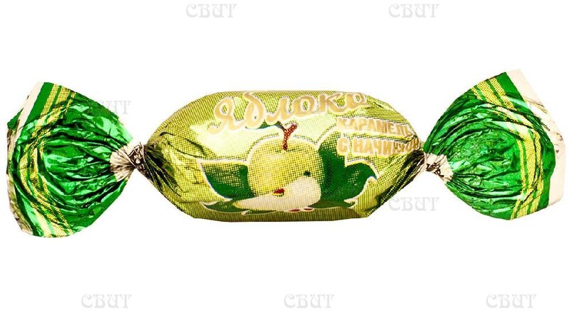 Карамель Слада с фруктово-ягодной начинкой Яблоко 1 кг