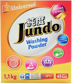 Стиральный порошок Jundo Aroma Capsule 2 в 1 универсальный с кондиционером, 1,1 кг